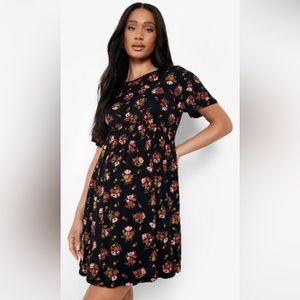 Maternity florals smock dress
